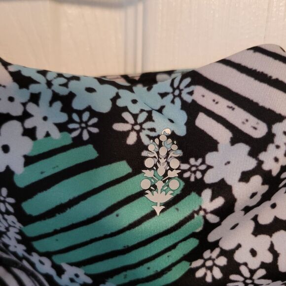 Free People Movement Lose Control Leggings Daisy Check Print Size Large - Picture 10 of 10